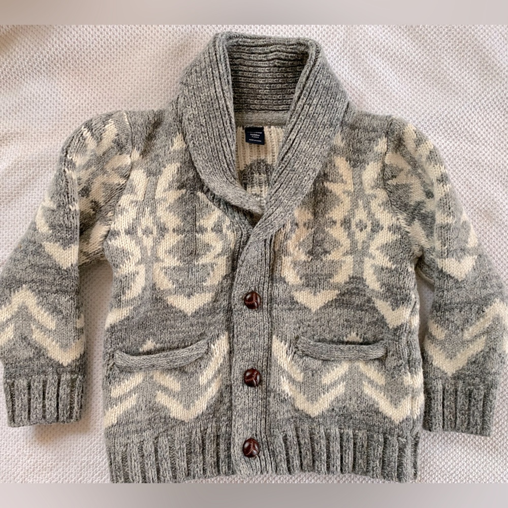 Used in great condition - Baby Gap Toddler Sweater with wooden buttons Size 3T
